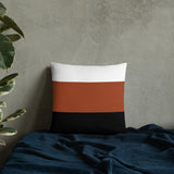 Tri-Color Contemporary Pillow