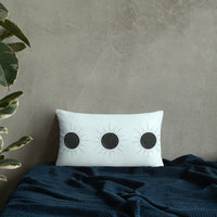Light Blue Sun Burst Pillow