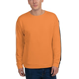 Men's Straight Line Orange Sweatshirt