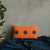 Orange Sun Burst Pillow