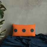 Orange Sun Burst Pillow