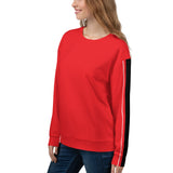Women's straight Line Red Sweatshirt