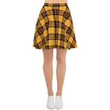 Autumn Plaid Print Skirt