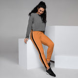 Women's Straight Line Orange Joggers