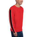 Men's Straight Line Red Sweatshirt