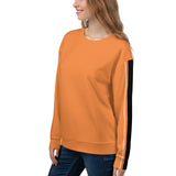 Women's Straight Line Orange Sweatshirt