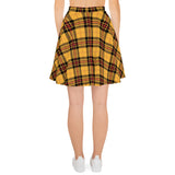 Autumn Plaid Print Skirt