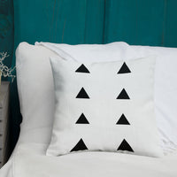 Black And White Triangle Pillow