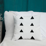Black And White Triangle Pillow