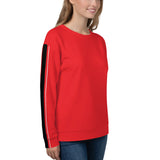 Women's straight Line Red Sweatshirt