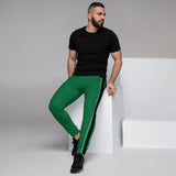 Men's Straight Line Green Joggers