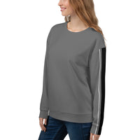 Women's Straight Line Dark Gray Sweatshirt