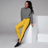 Women's Straight Line Yellow Joggers