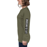 Women's Life Is Awesome Long Sleeve Tee
