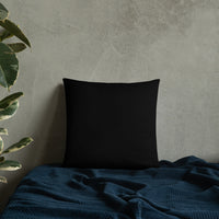 Burnt Orange And Black Reverse Pillow