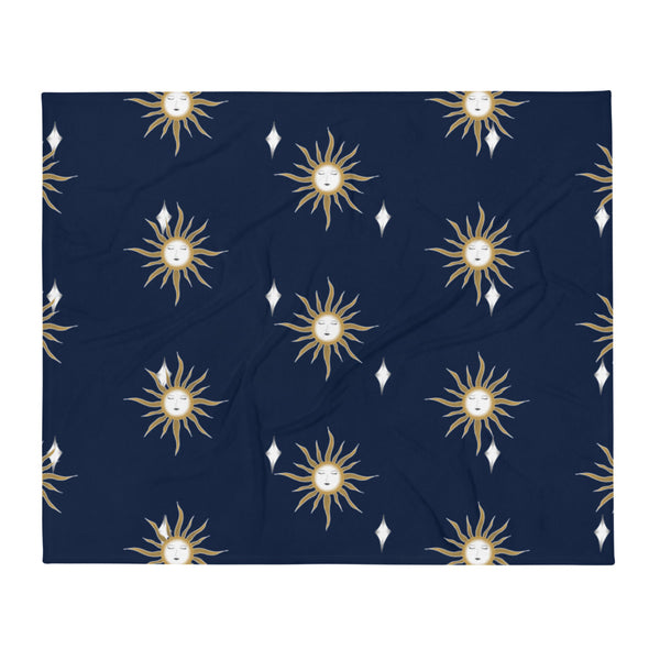 Sun And Star Throw Blanket
