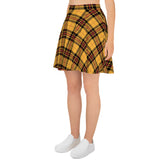Autumn Plaid Print Skirt