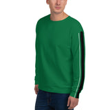 Men's Straight Line Green Sweatshirt