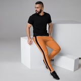 Men's Straight Line Orange Joggers