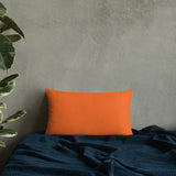 Orange Sun Burst Pillow