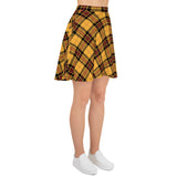 Autumn Plaid Print Skirt