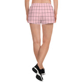 Pastel Pink Grid Shorts