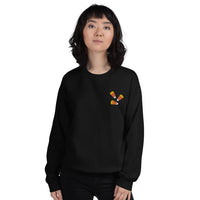 Candy Corn Embroidered Sweatshirt