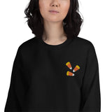 Candy Corn Embroidered Sweatshirt